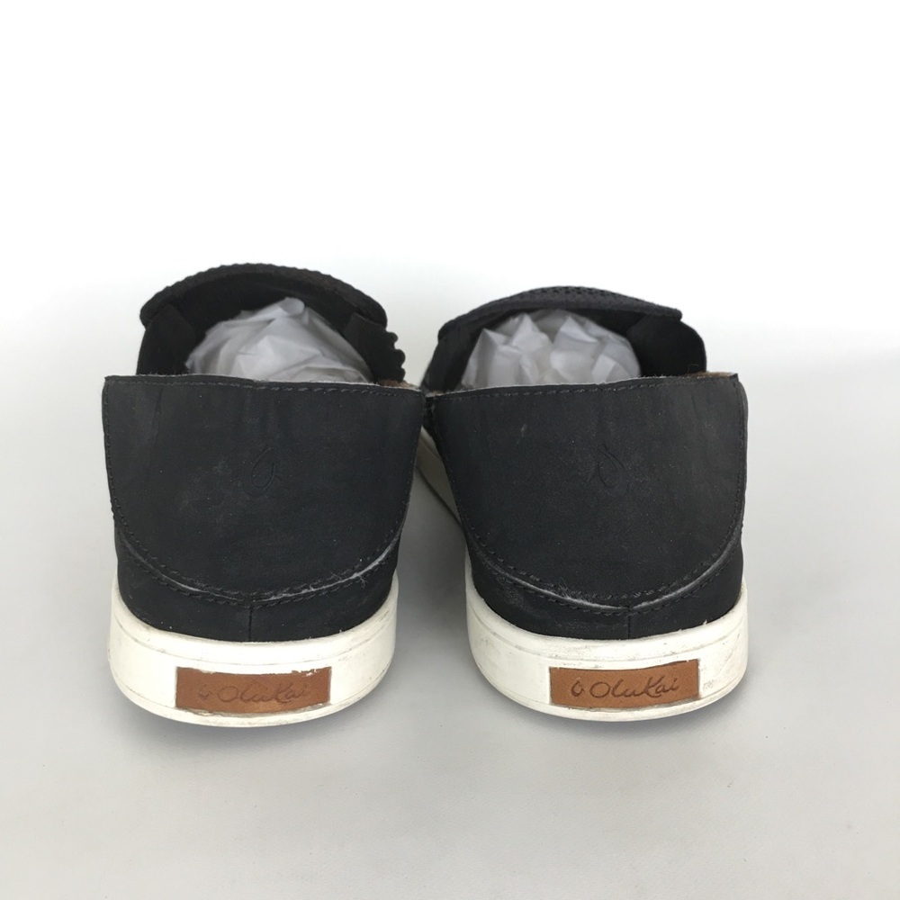 Olukai Pehuea Black Mesh Slip On Sneakers Shoes Womens Size 8 20271-4040 Casual - Picture 14 of 15